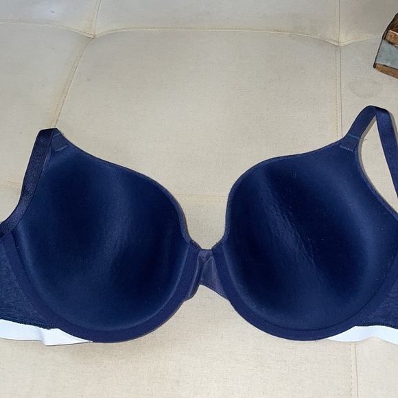 Victoria’s Secret THE T-SHIRT Denim Blue Lightly-lined Demi Bra 34dd - Picture 4 of 9